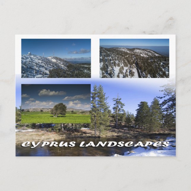 Cyprus landscapes postcard (Front)