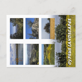 Cyprus landscapes postcard