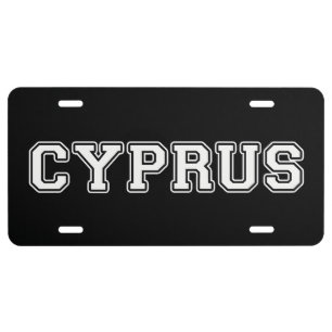 Cyprus License Plate