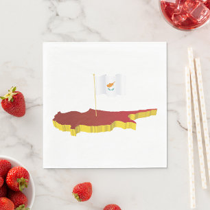 Cyprus Map Napkins