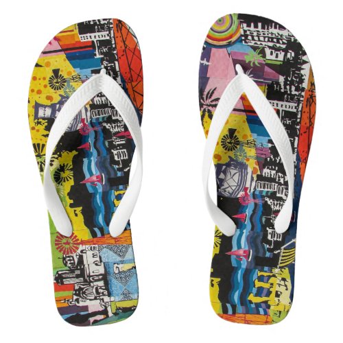 Cyprus Paralimni Graffiti  Flip Flops