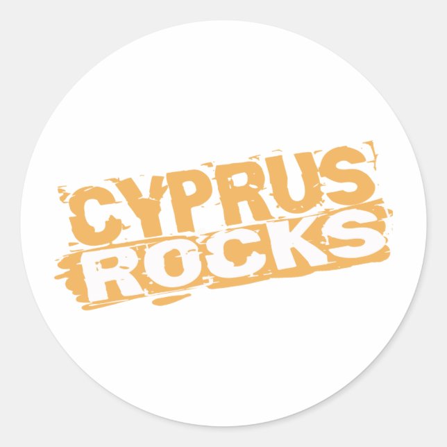 Cyprus Rocks Classic Round Sticker (Front)