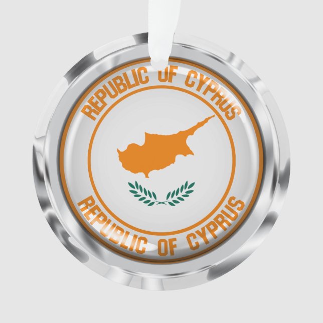 Cyprus Round Emblem Ornament (Front)