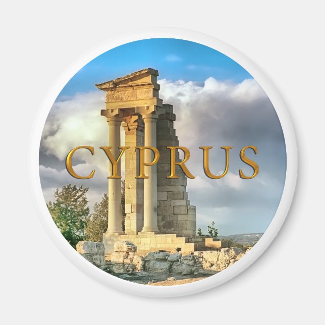 Cyprus ruins magnet (Front)