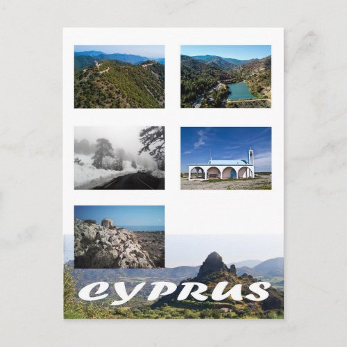 Cyprus scenes postcard