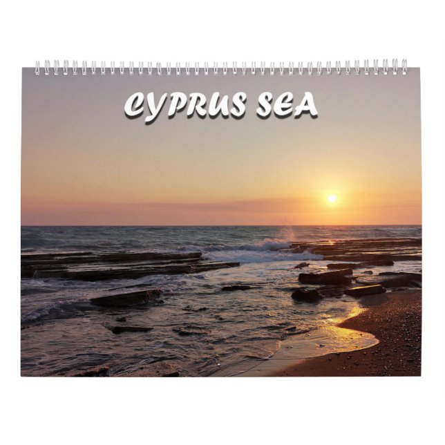 Cyprus sea Calendar (Back)