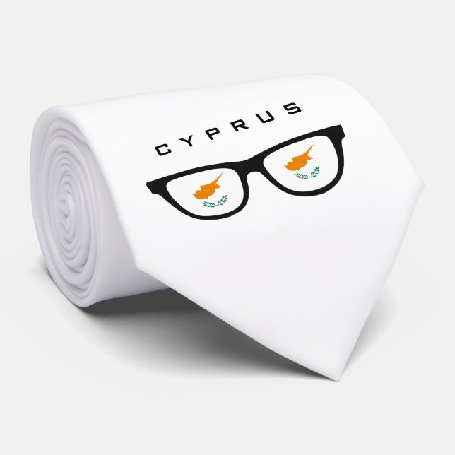 Cyprus Shades custom text & color tie (Rolled)