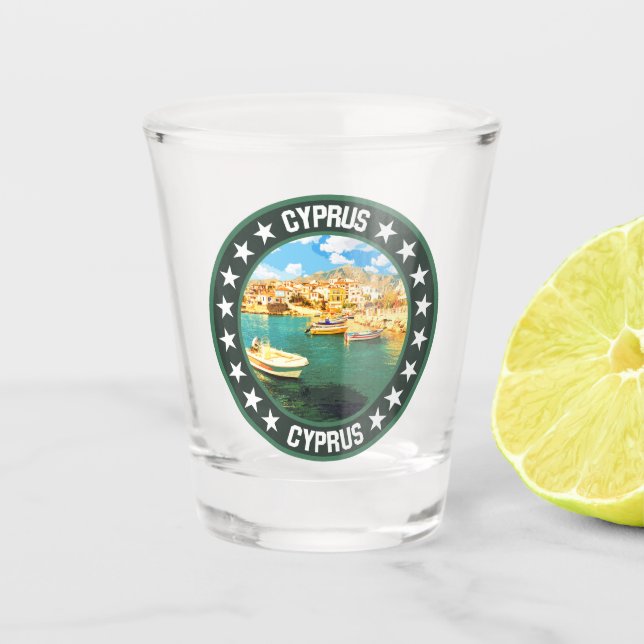 Cyprus                                             shot glass (Front)