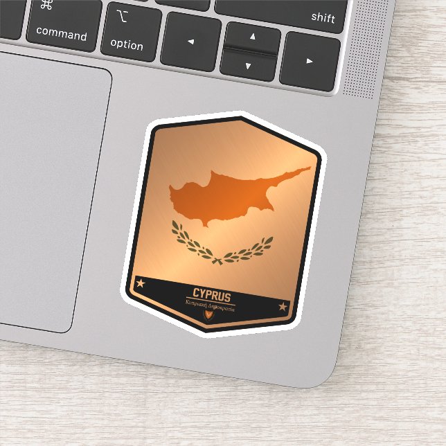 Cyprus Sticker (Detail)