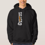 Cyprus with flag colors on the side of hoodie