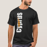 Cyprus with flag colors on the side of T-Shirt