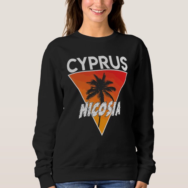 Cyprus With Sunny Colors Sweatshirt (Front)