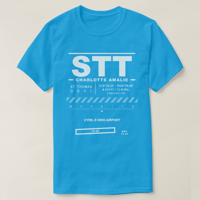 Cyril E. King Airport STT T-Shirt (Design Front)