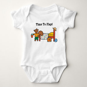 Cyril the Squirrel on Vacation Baby Bodysuit