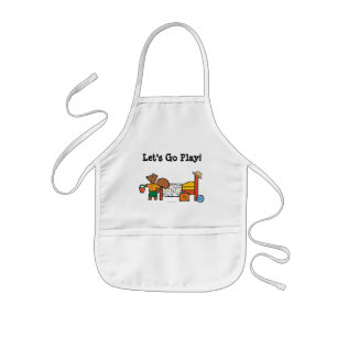 Cyril the Squirrel on Vacation Kids' Apron