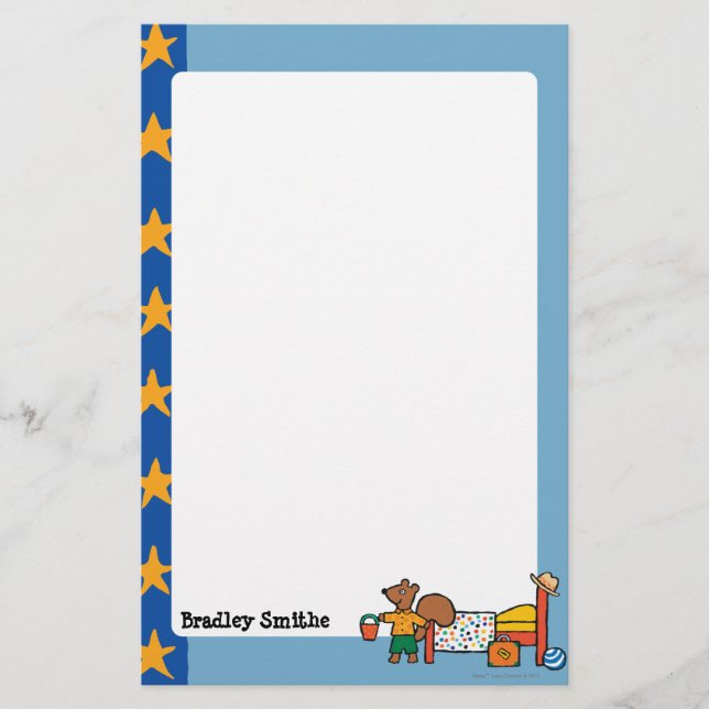 Cyril the Squirrel on Vacation Stationery (Front)