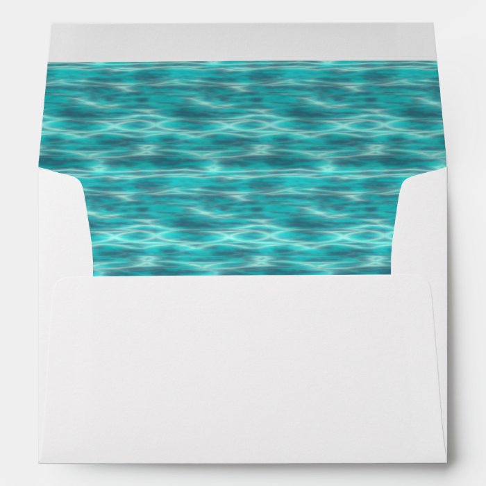 Cyrstal Blue Beach Water Envelope