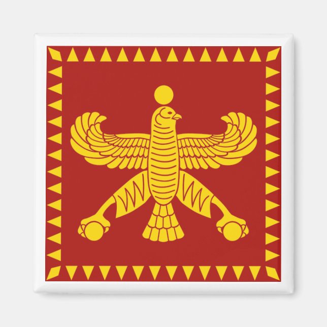 Cyrus the Great Standard Flag Magnet (Front)