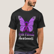 Cystic Fibrosis Awareness Butterfly Support T-Shirt