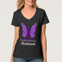 Cystic Fibrosis Awareness Butterfly Support T-Shirt