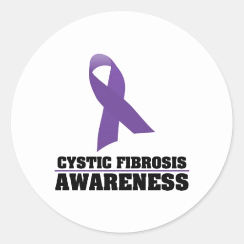 Cystic Fibrosis Awareness Classic Round Sticker