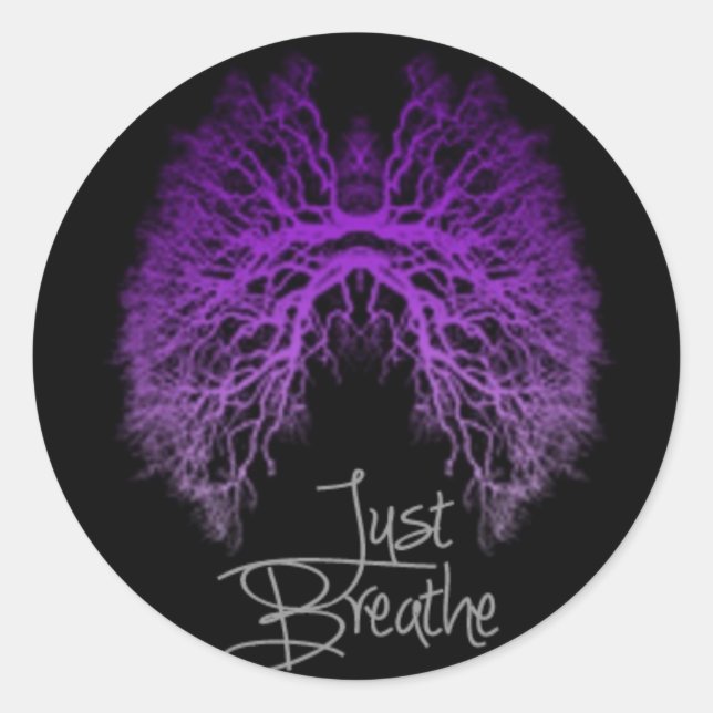 Cystic Fibrosis Awareness Classic Round Sticker (Front)