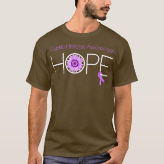 Cystic Fibrosis Awareness Costume Sunflower Ribbon T-Shirt