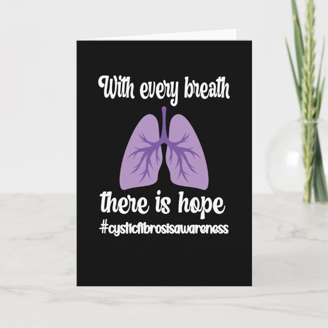 Cystic Fibrosis Awareness Cystic Fibrosis Warrior Card (Front)