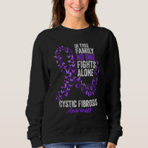 Cystic Fibrosis Awareness Month Butterflies Purple Sweatshirt