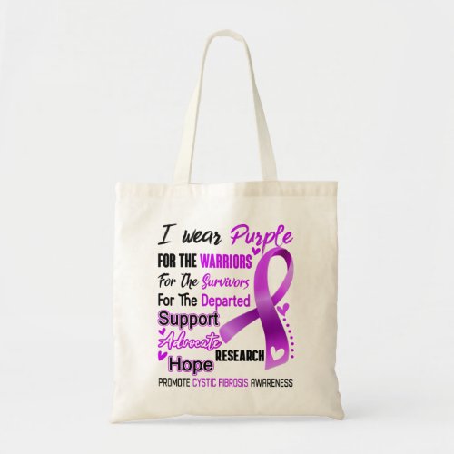 Cystic Fibrosis Awareness Month Ribbon Gifts Tote Bag