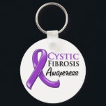 Cystic Fibrosis Awareness Ribbon Keychain<br><div class="desc">Ideal to wear during Cystic Fibrosis walks, awareness month, cancer fundraisers, support groups and anytime to bring attention to your cause. Copyright GiftsForAwareness.com</div>
