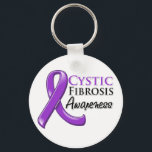 Cystic Fibrosis Awareness Ribbon Keychain<br><div class="desc">Ideal to wear during Cystic Fibrosis walks, awareness month, cancer fundraisers, support groups and anytime to bring attention to your cause. Copyright GiftsForAwareness.com</div>