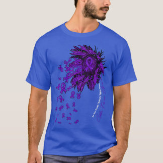 Cystic Fibrosis Awareness sunflower nobody fights  T-Shirt