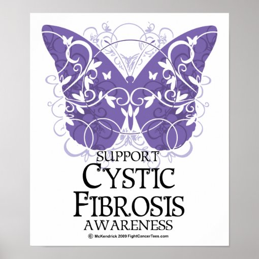 Cystic Fibrosis Butterfly Poster Zazzle