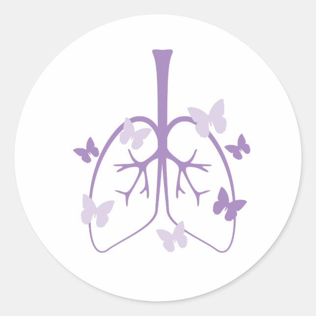 Cystic Fibrosis Classic Round Sticker (Front)