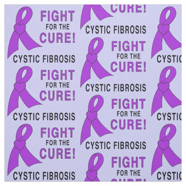 Cystic Fibrosis Awareness with Butterfly Fabric Zazzle