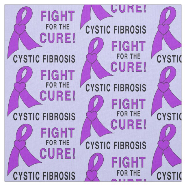Cystic Fibrosis: Fight for the Cure! Fabric (Swatch)