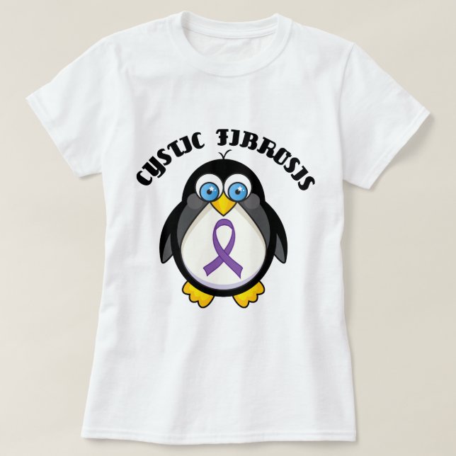 Cystic Fibrosis Penguin T-Shirt (Design Front)