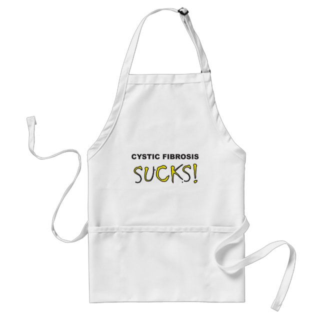 Cystic Fibrosis Sucks.jpg Adult Apron (Front)