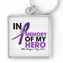 Cystic Fibrosis Tribute In Memory of My Hero Keychain