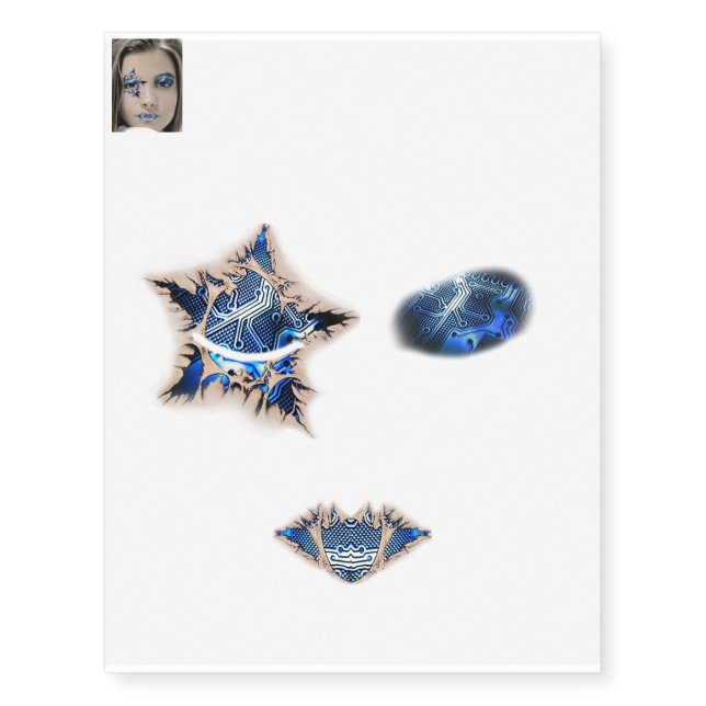 CyTechSkin Fantasy Make Up Temporary Tattoos (Front)