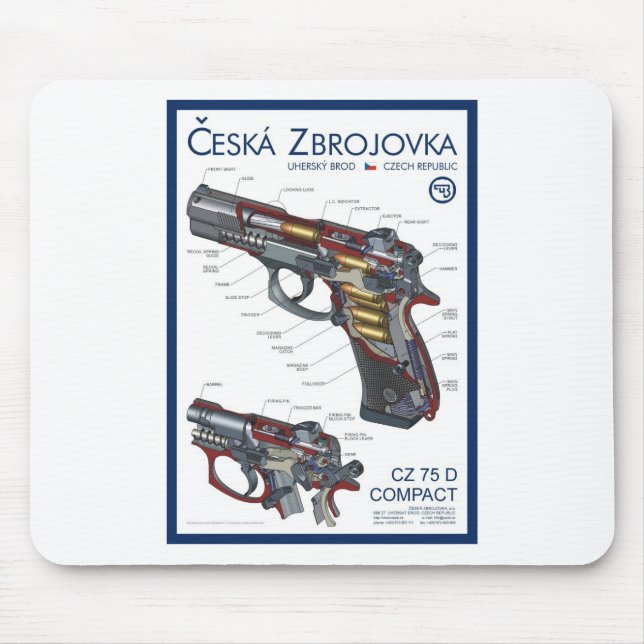 CZ 75 Compact Mouse Pad (Front)