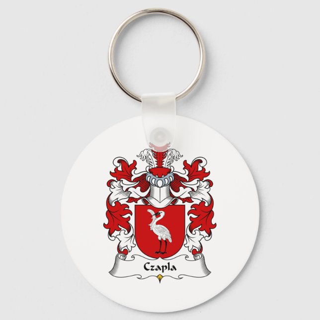 Czapla Family Crest Keychain (Front)