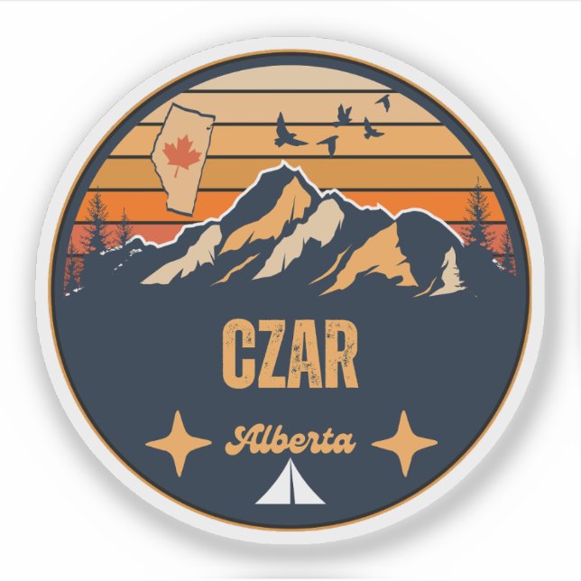 Czar, Alberta Sticker (Front)