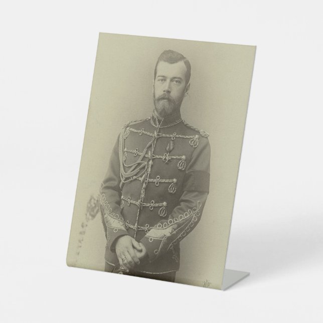 Czar Nicholas Of Russia Pedestal Sign (Front)