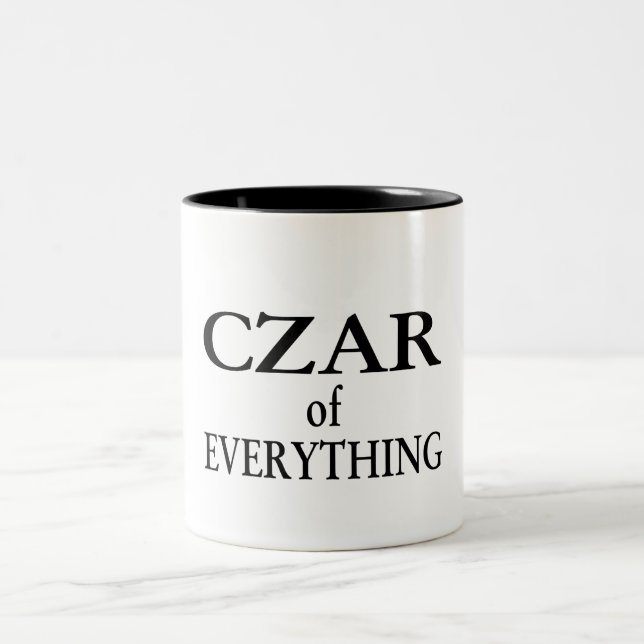 Czar of Everything Two-Tone Coffee Mug (Center)