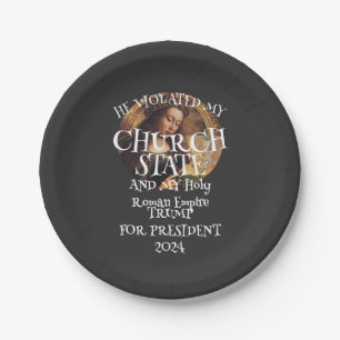 Czar Rue Liar Trump GOP Congress Democratic Order Paper Plates