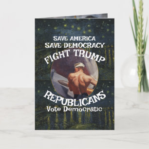 Czar Rue Liar Trump POTUS Patriotic MAGA Train WH Card