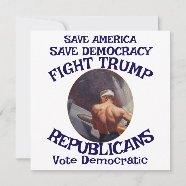 Czar Rue Liar Trump POTUS Patriotic MAGA Train WH Invitation (Front)