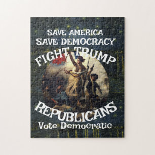 Czar Rue Liar Trump POTUS Patriotic MAGA Train WH Jigsaw Puzzle
